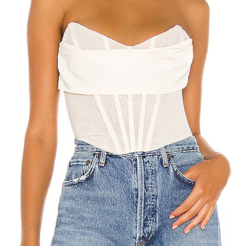 Elegant White Corset Top